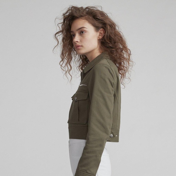 Rag & Bone Pike Jacket, Olive, Size 0 - Picture 2 of 5